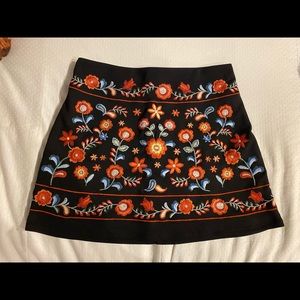 Forever 21 Floral Mini Skirt